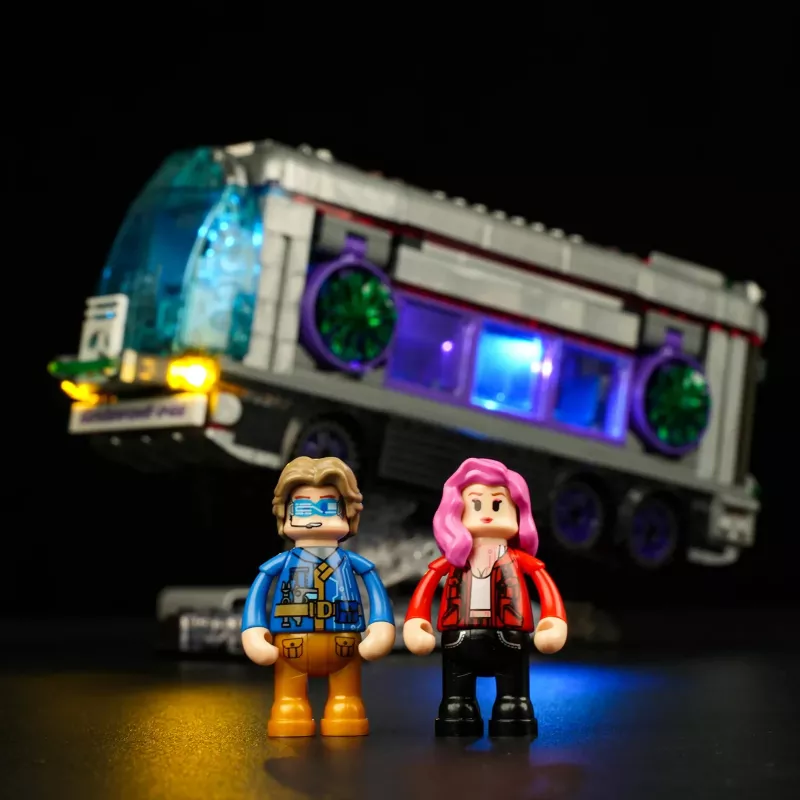 Cyberpunk Neoncity - Future Bus, celtniecības rotaļlieta