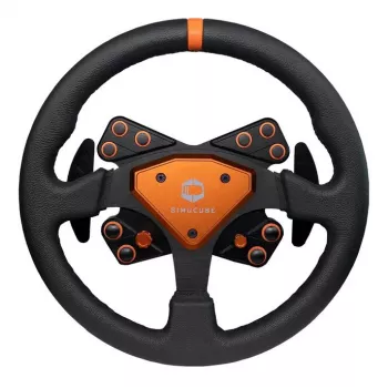 Simucube Tahko stūre, apaļa - 320 mm, oranža