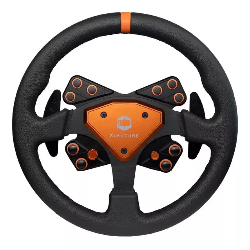 Simucube Tahko stūre, apaļa - 320 mm, oranža