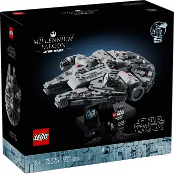 LEGO Star Wars Millennium Falcon 75375 modelu komplekts — 1351 gab., 18+, 190×240×130 mm