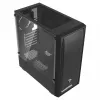 PC korpuss SAVIO Noctis Flow — Cube Mini‑ITX/Micro‑ATX/ATX, 3x120mm priekšā, 1x120mm aizmugurē, 2x3.5 collu + 3x2.5 collu sloti, rūdīts stikls