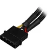 Sharkoon SATA Y strāvas adapteris 4P Molex 0,15 m melns - digitālais/datu - barošanas avots