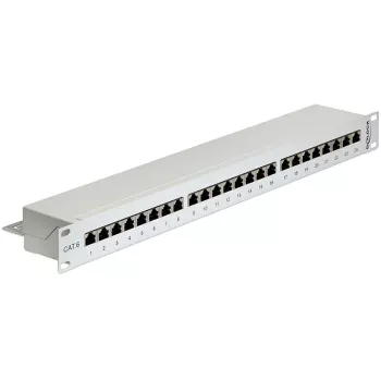 DeLOCK 43300 plāksteru panelis 1U RJ-45 pelēks
