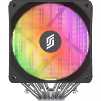 CPU dzesētājs Silentware Titan RGB Dual-Tower ar 6 siltuma caurulītēm un 2×120mm PWM A-RGB ventilatoriem