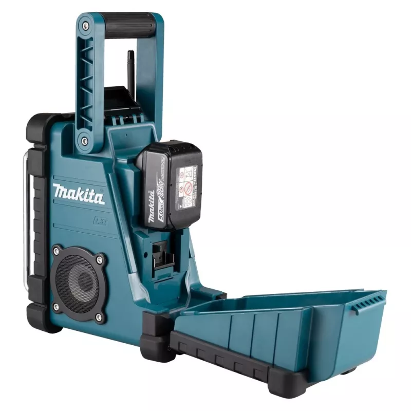 Būvlaukuma radio Makita DMR116 digitālais AM FM 3,5W tirkīza
