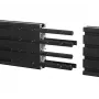 Montāžas sliede B-Tech BT8390 paplašinājuma komplekts melns, 12 mm platums, 8 mm dziļums, 180 mm garums
