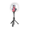 Pašbilstības statīvs tripods Puluz TBD0595696701A ar integrētu LED gaismas apli