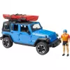 BRUDER Jeep Wrangler Rubicon Unlimited rotaļlietu modelis ar smailīti un figūriņu BR-02529
