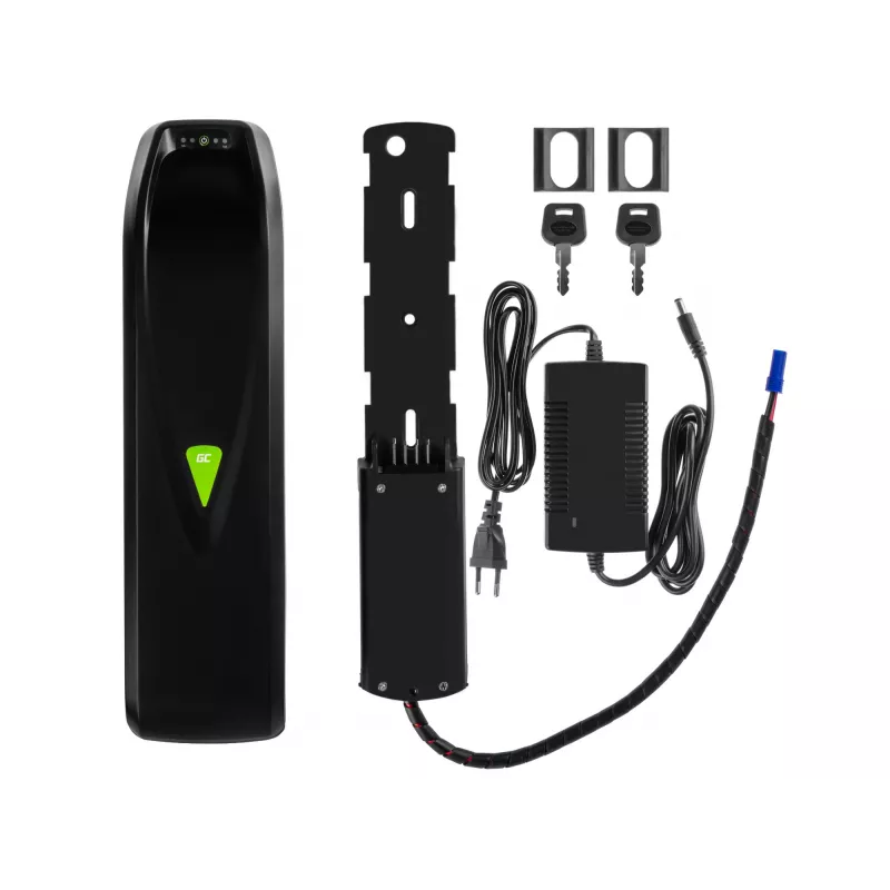 Baterija Green Cell EBIKEGCF03 48V 14500mAh Litija-jonu Melna
