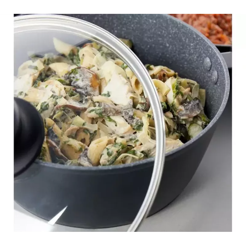 Piecu gabalu Russell Hobbs pannu komplekts Metallic Marble RH02814EU7 — nepiedegošs pārklājums, dažādi izmēri