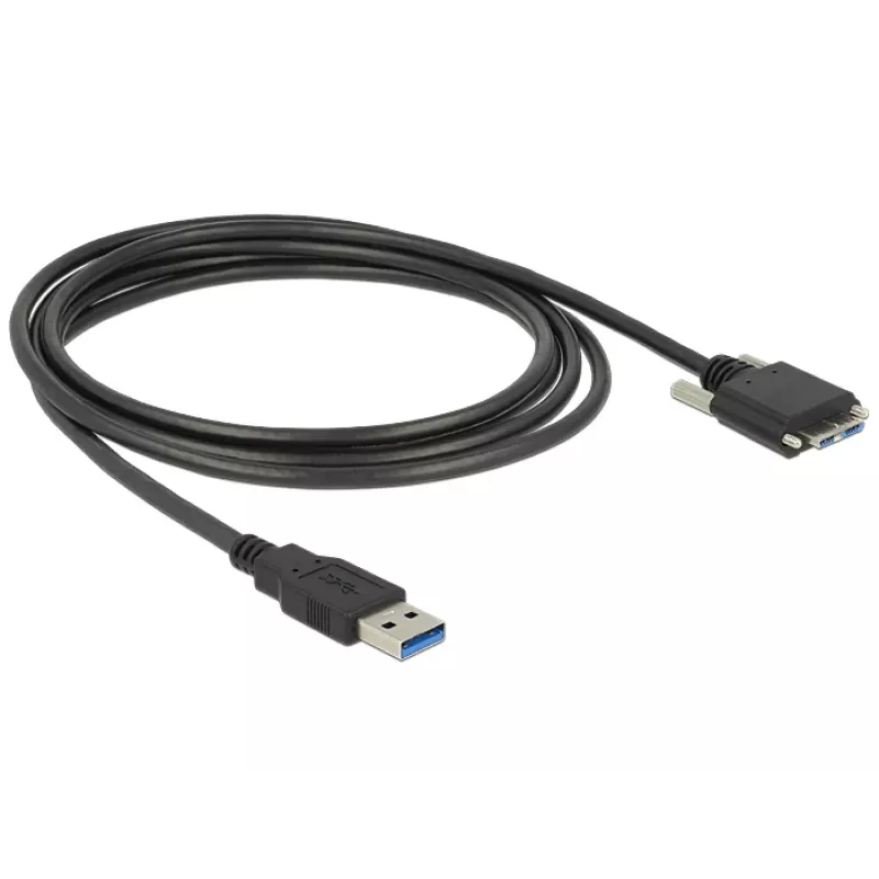 USB kabelis DeLOCK 83599 USB 3.2 Gen 1 3m USB A uz Micro-USB B melns