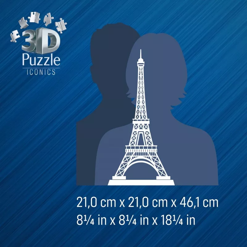 Puzle 3D Eifeļa tornis