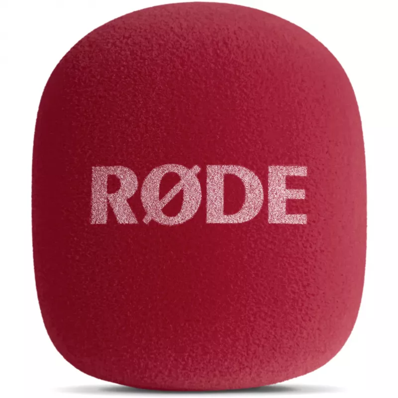 Rode Interview GO – sarkans pārnēsājams interviju mikrofons (kompakts, rokas, plug-and-play)