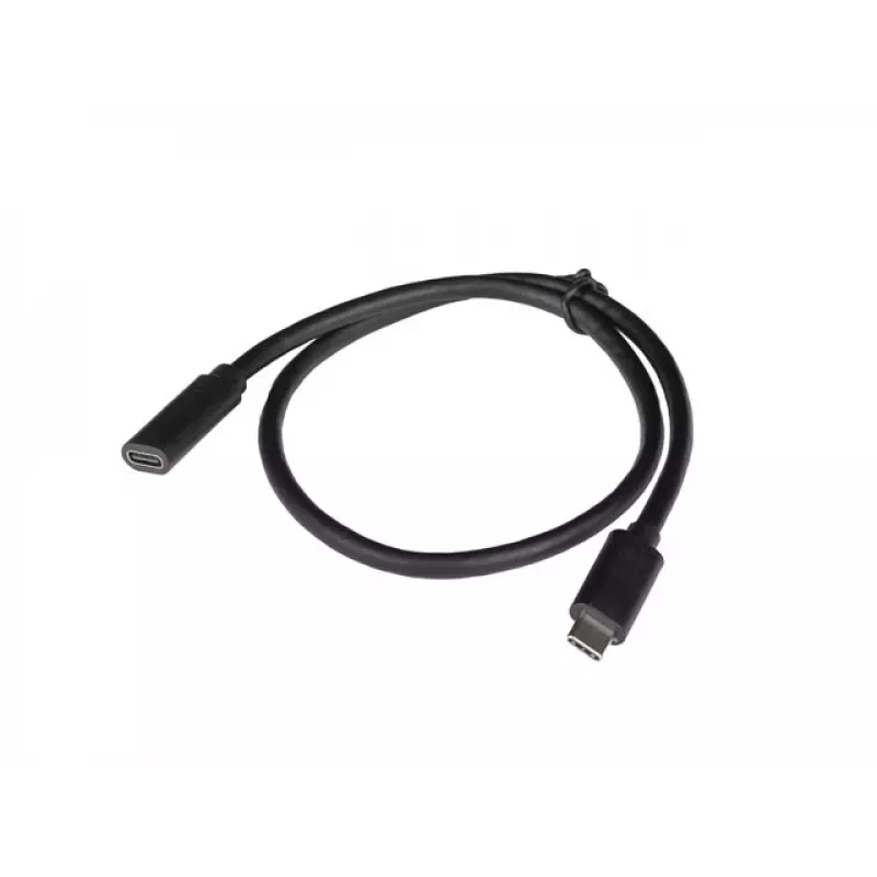 USB C uz USB C kabelis LANBERG CA-USBE-20CC-0005-BK, USB 3.2 Gen 1 (5 Gbit/s), 0,5 m, melns