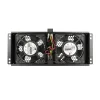 Dzesēšanas ventilators Extralink 2 FANS ROOF COOLING UNIT 220V AC melns metāla