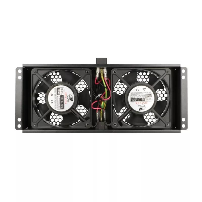 Dzesēšanas ventilators Extralink 2 FANS ROOF COOLING UNIT 220V AC melns metāla