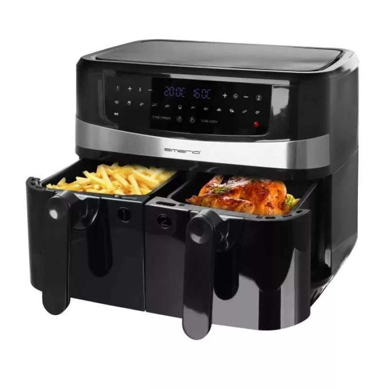 Karstā gaisa fritieris Emerio AF-126672.4 9 L Dubultais 2400 W Melns