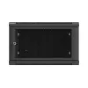 Sienas stiprinājuma skapis 19 inch 6U 600x600 melns