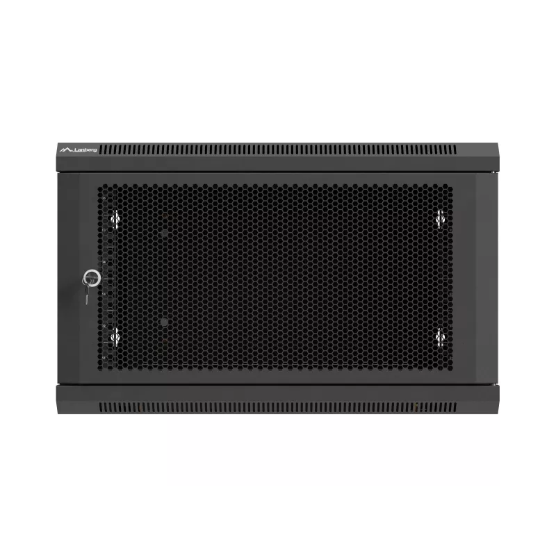 Sienas stiprinājuma skapis 19 inch 6U 600x600 melns