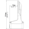 Wallmount ALLNET ALL-CAM2495-LVEFN ar sadales kārbu — āra kameras sienas stiprinājums ALL-CAM2495-LVEFN