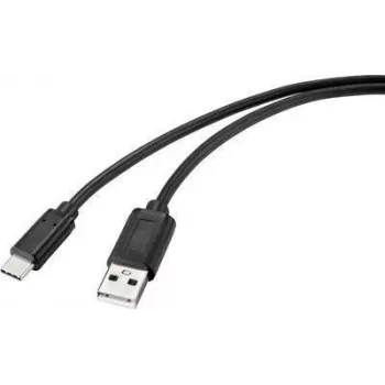 Renkforce RF-4699378 USB kabelis, melns