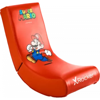 X Rocker Video Rocker - Mario - spēļu krēsls - Nintendo Switch - sarkans - sarkans - mākslīgā āda - putuplasts - poliuretāns - mākslīgā āda (2020001)