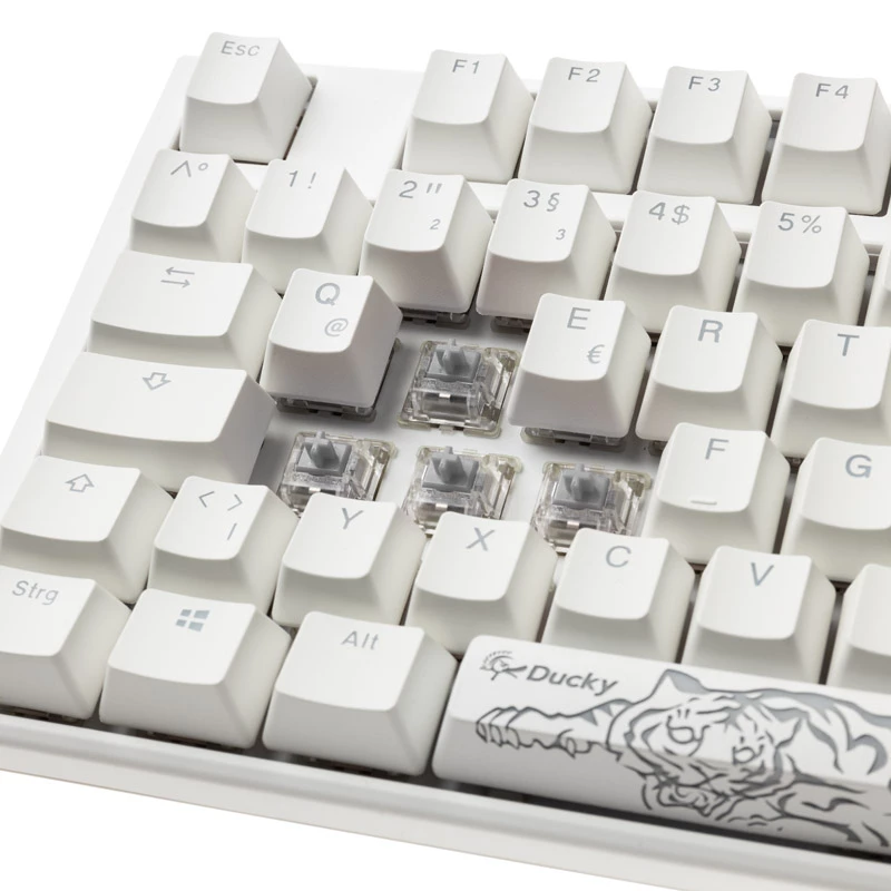 Ducky One 3 Classic Pure balta tastatūra USB German balta (DKON2108ST-PDEPDPWWWSC1)