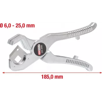Šļūteņu griezējs KS Tools 222.2060 šļūtenēm Ø 6–25 mm