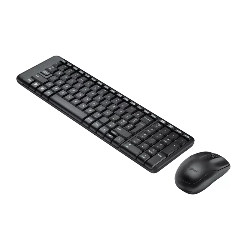 Bezvadu komplekts MK220, bezvadu, RF bezvadu, QWERTZ, melns, pele