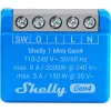 Viedais releja modulis Shelly 1 Mini Gen4, 1P 8A, Wi‑Fi/Matter/Zigbee/Bluetooth, 110–240V, kompakts (2 gab.)