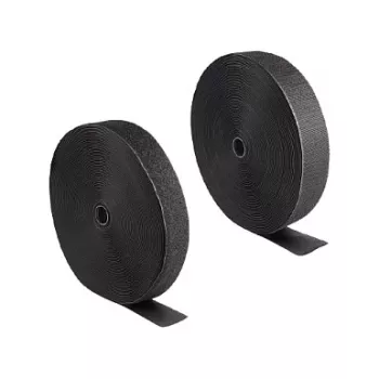 DeLOCK izturīga āķīšu un cilpu lente 25m x 50mm melna