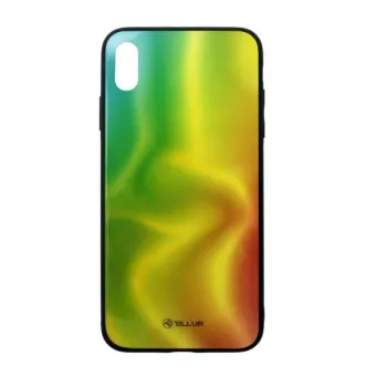 EkRāna aizsargstikls Tellur iPhone XS Max — apdrukāts zīda apdare