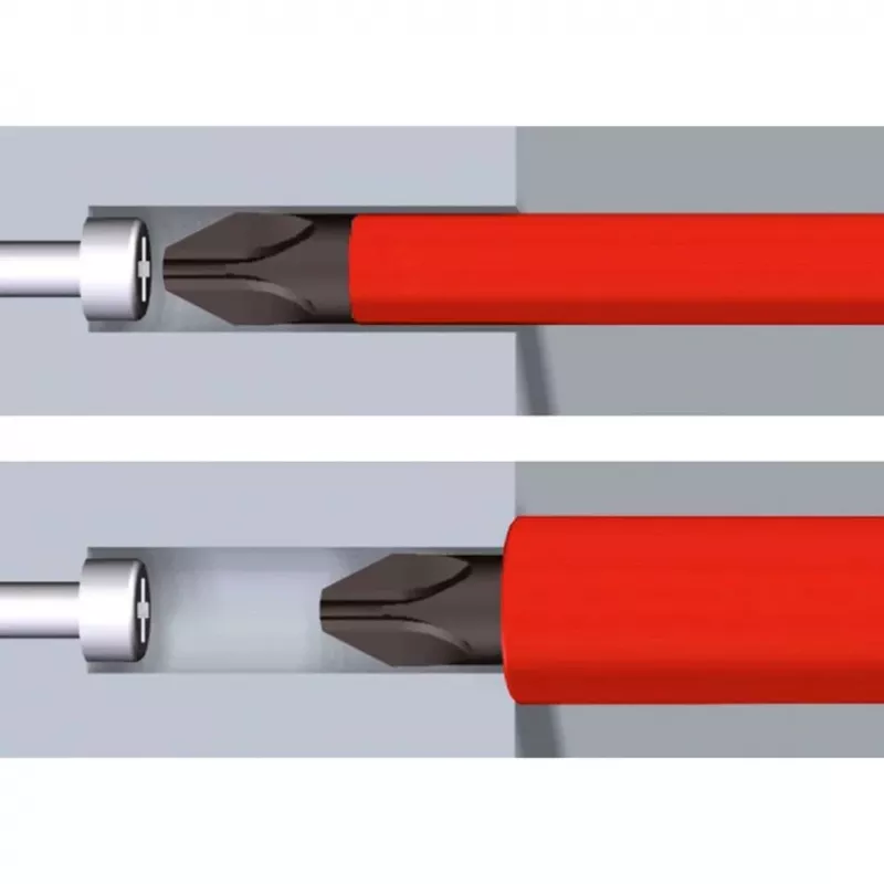 Skrūvgriežu komplekts wiha 41157 LiftUp electric, izolēts sarkans/dzeltens, 7 daļas