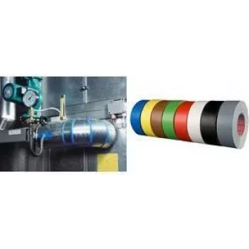Auduma lente Tesa 4651 Premium 50 mm x 25 m, balta, ar plastmasas pārklājumu, 148 sieta acs