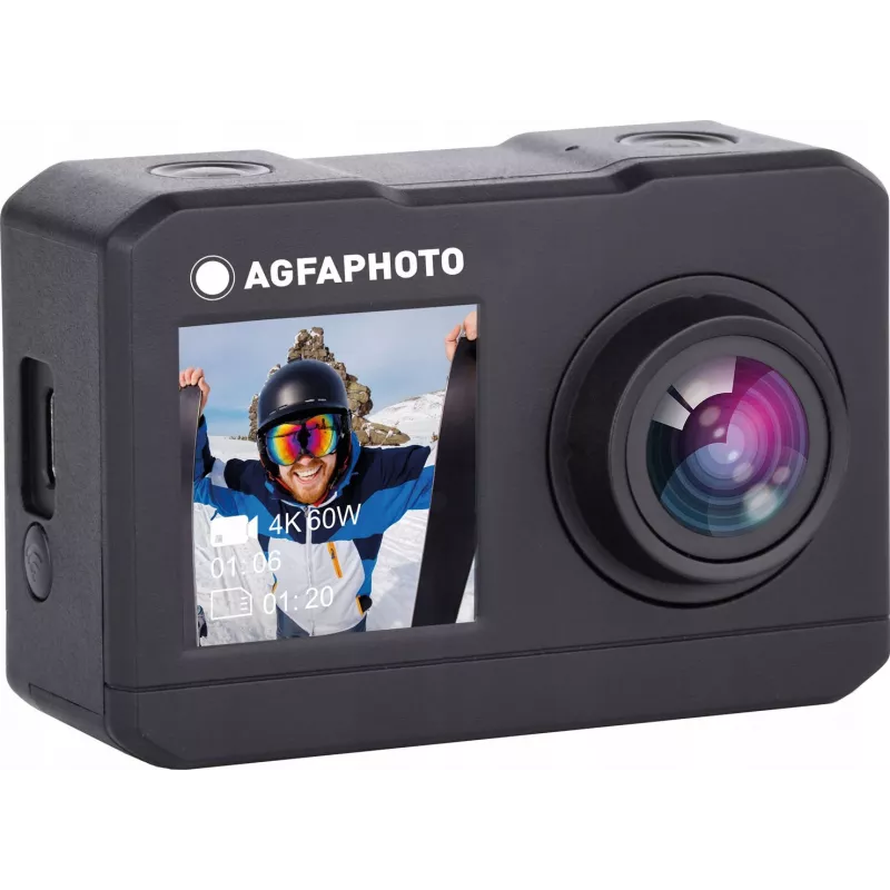AgfaPhoto Action Cam sporta kamera 16 MP 2K Ultra HD CMOS Wi-Fi 58 g (AC7000BK)