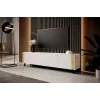 RTV skapis FARO 200x42x52 balts matēts + ozols craft