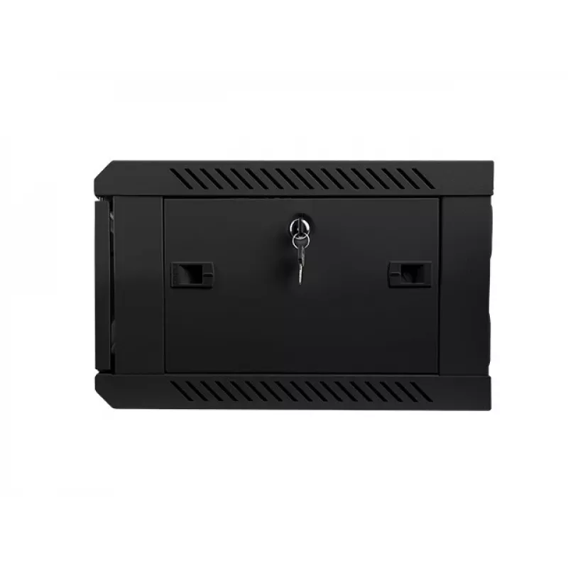 Stiprināms pie sienas statīvs LANBERG WF01-6404-10B 4U 19 collas 600×450×285 mm IP20 melns, 60 kg ietilpība