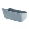 Atvērts stūra pakaišu kastes FERPLAST Rabbit tualete, plastmasa, pelēka, 370×270×185 mm, trušiem