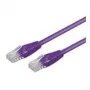 Wentronic Goobay CAT 5e komutācijas kabelis, U/UTP, violets, 0,25 m - CCA vara maisījums (95202)