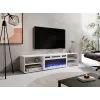 RTV skapis POLO 180x33x39 balts + kamīns balts