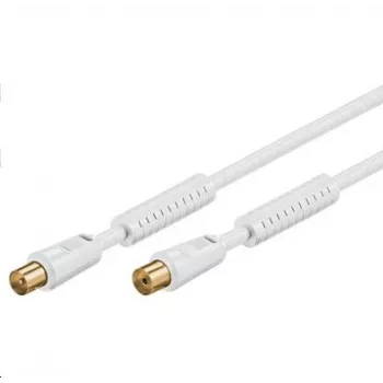 Koaksiālais kabelis Microconnect COAX010WHQ vīrišķais-sieviešu standarta 10 m balts