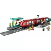 LEGO City pilsētas tramvaja un stacijas lomu spēles būvēšanas komplekts bērniem ar rotaļu tramvaju, dāvana zēniem un meitenēm no 7 gadu vecuma, kuriem patīk transportlīdzekļi