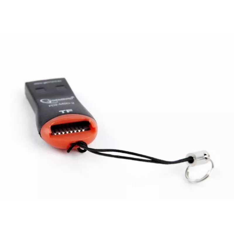 Karšu lasītājs Gembird FD2-MSD-3 USB 2.0 Melns Sarkans