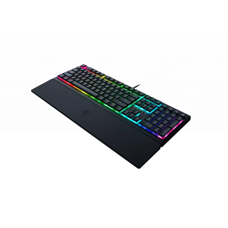 Razer Ornata V3 RGB spēļu USB tastatūra melna pilna izmēra vadu mecha-membrane
