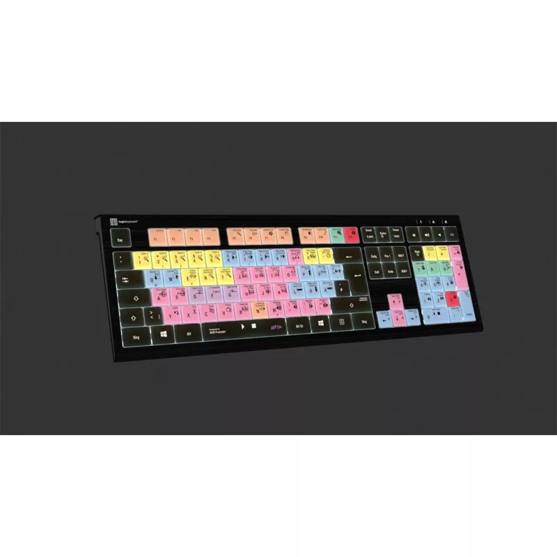 Logickeyboard ASTRA 2 USB QWERTZ tastatūra melna pilna izmēra 108 taustiņi
