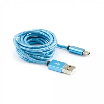 Sbox USB->Type C M/M 1,5m CTYPE-1,5BL Zils