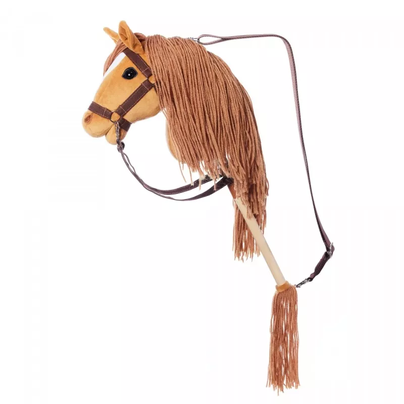 Nūja ar zirga galvu HOPPIHORSE Hobby Horse A3 Kastaņa