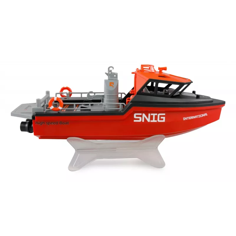 Amewi Rescue Boat 26117 — Brushless Jet Drive, 320 mm, Melns/Red