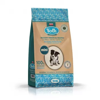 FOLK Junior Small breeds Gentle meal for puppy with rabbit, veal and carrot - sausā suņu barība - 10 kg