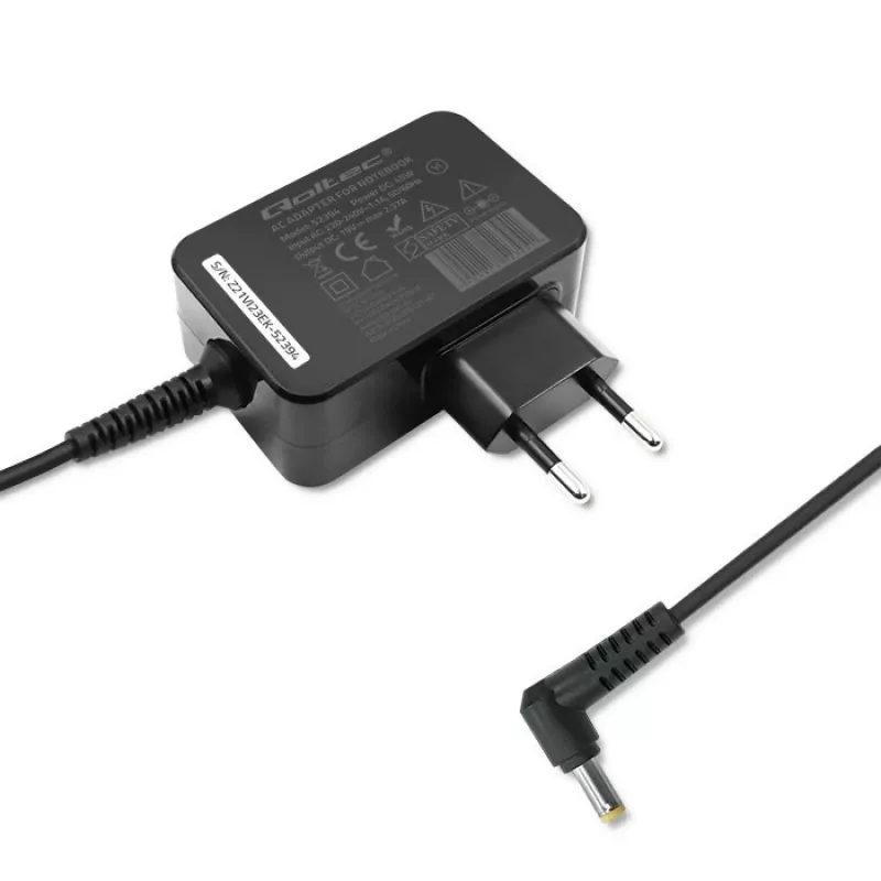 Power adapter QOLTEC 45W 19V 2.37A with 5.5x1.7 mm connector